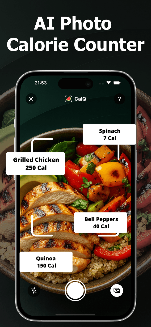 CalMeal app screenshot showing meal tracking